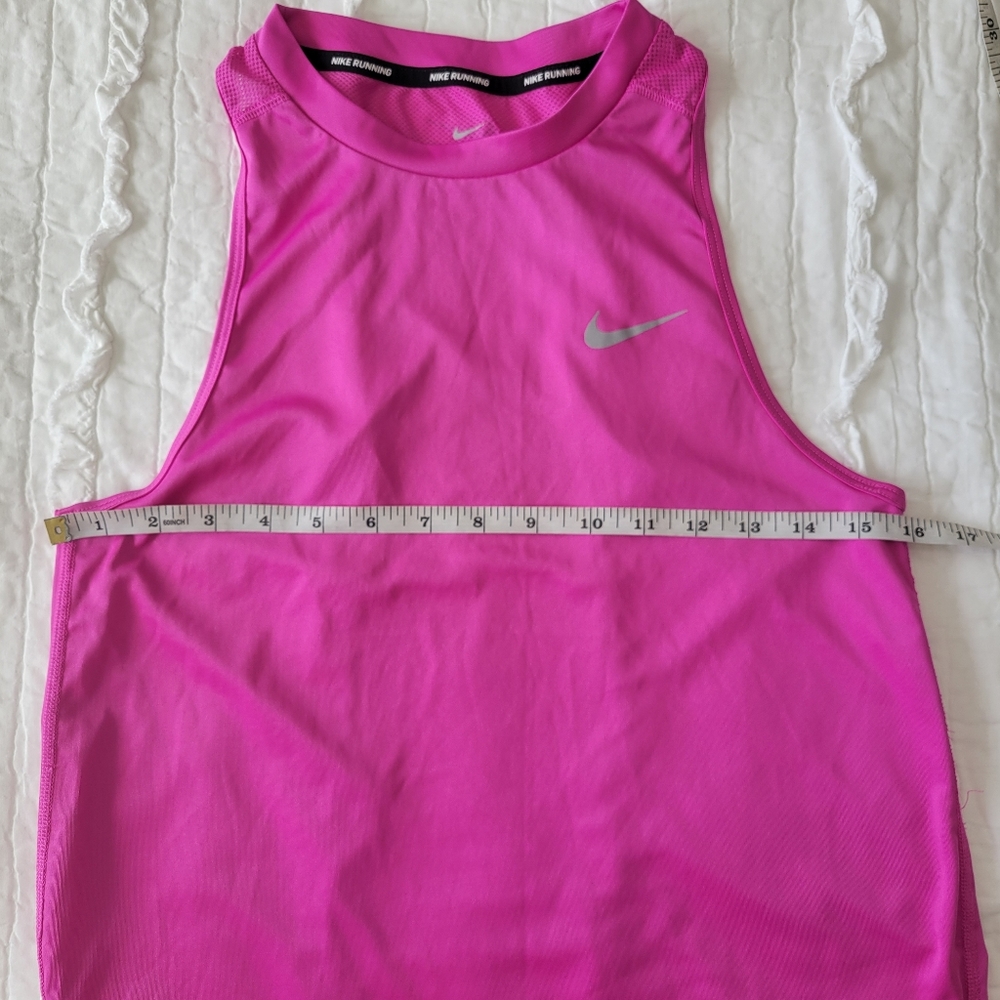 2/$25 Nike Running DriFit Mesh Panel Racerback Tank S Bright Raspberry EUC - Picture 8 of 9